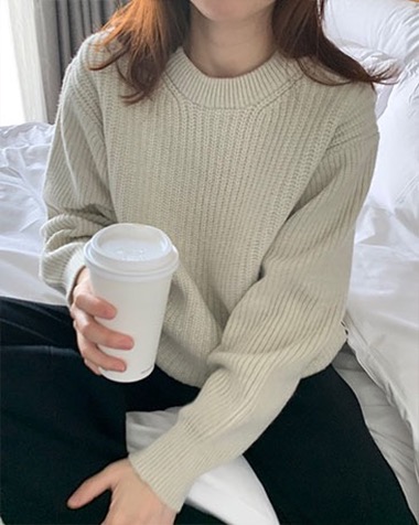 side button pull over knit (new item one day 5% off)