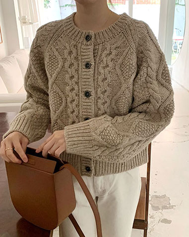 jane cable cardigan (재입고)
