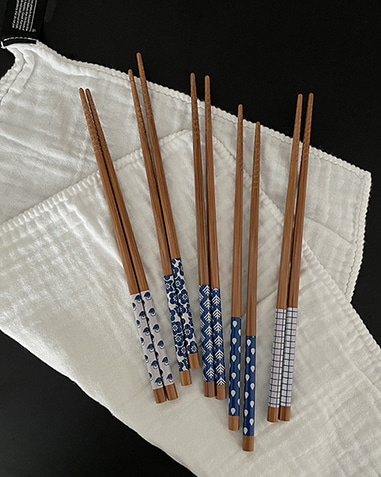 blue chopsticks (5pcs set)