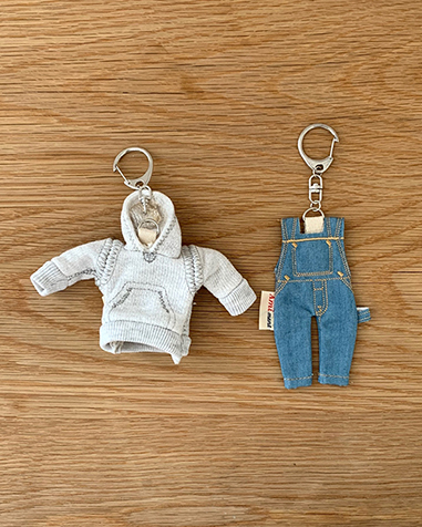overall &amp; hoodie key ring